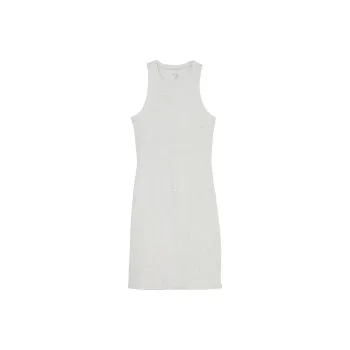 Victoria's Secret PINK CONTOUR RIBBED MINI DRESS/Grey Sleeveless Dress Women's Gray