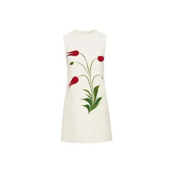 Oscar De La Renta Tulip-print Mini Dress