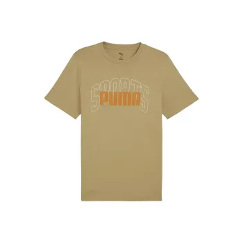 PUMA GRAPHICS Collegiate T Shirt Men's Light Brown