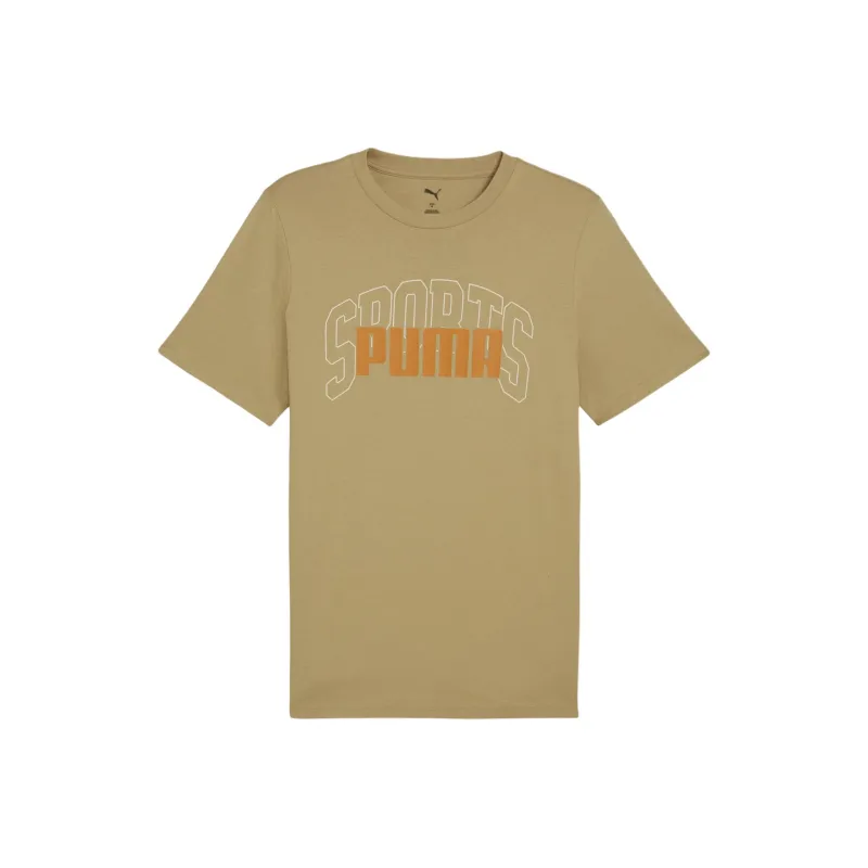 PUMA GRAPHICS Collegiate T Shirt Men's Light Brown-0