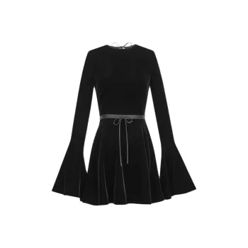 SAINT LAURENT Backless Skater Dress