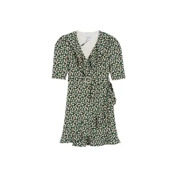 Bebe Short-Sleeved Dresses Women's Black Green White