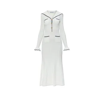Self portrait Ribbed Midi Dress