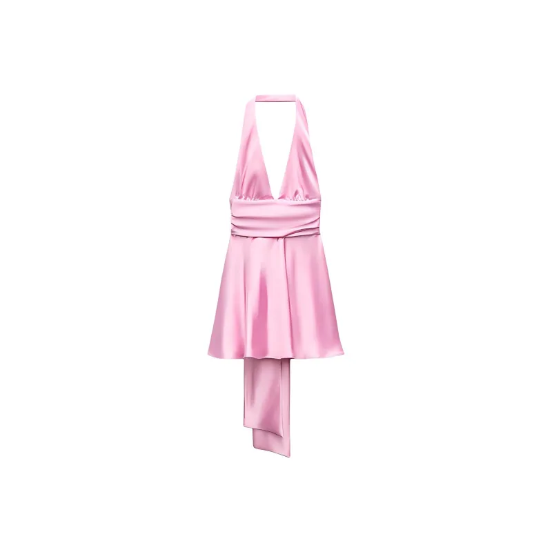 ZARA Slip Dresses Women's Pink-0