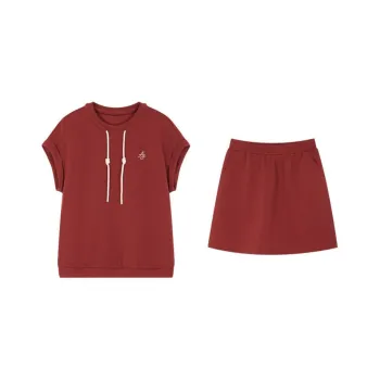 Mo Han Yi Mei Casual Suit Women's Cherry Red