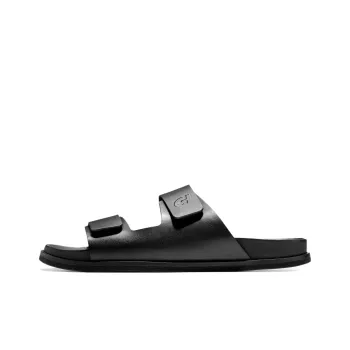 COLE HAAN Rubber Sole Slip Resistant Slide Slippers Men's Black