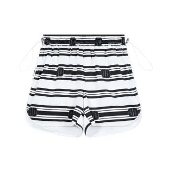 DKNY Casual Shorts Women's White Stripes