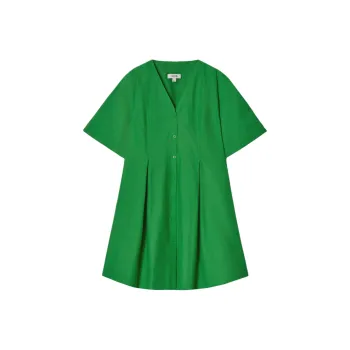 COS Short Sleeved Dress Women's Green