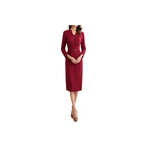Mapping Long Sleeved Dresses Women's