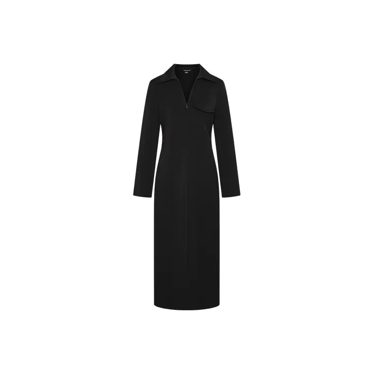 URBAN REVIVO Long Sleeved Dress Women's Black-0
