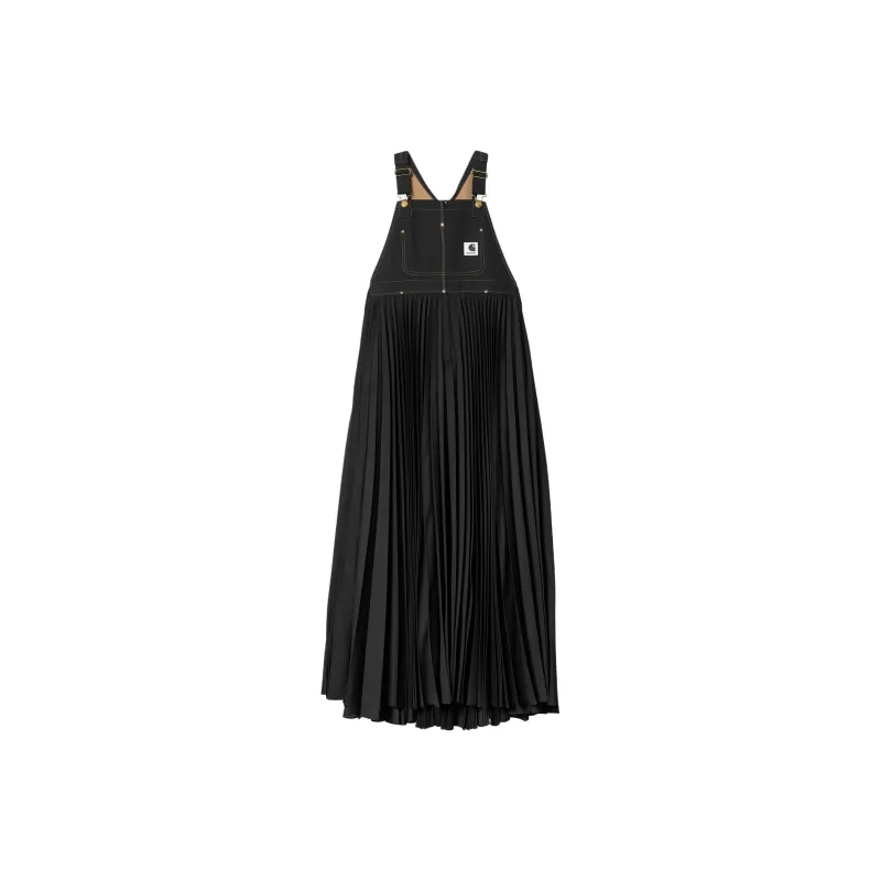 Sacai X Carharrtt Wip Women's Suiting Bonding Dress Black-0