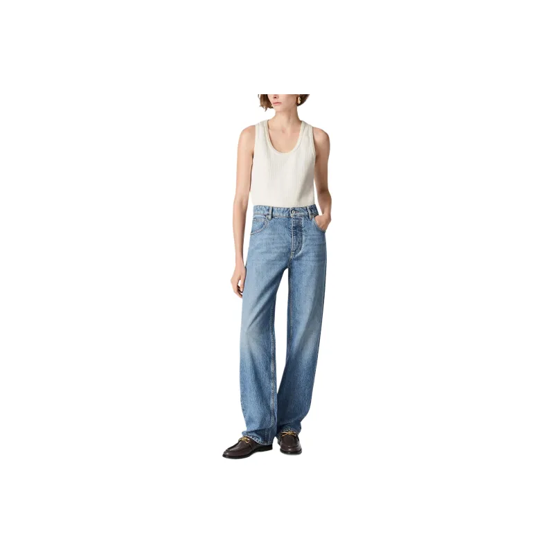 Bottega Veneta Mid Rise Boyfriend Leg Jeans-0