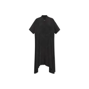 Balenciaga Short Sleeved Dress, Regular Fit Women's Gray