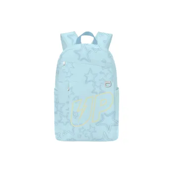 TURN UP Polyester Backpack Unisex Light Blue