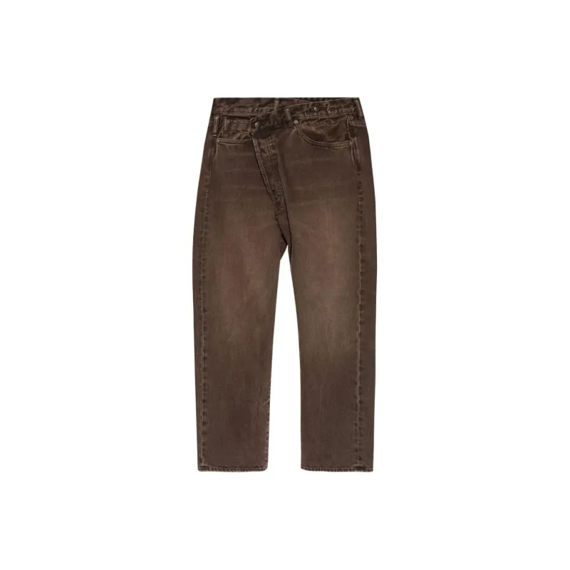 R13 Off centre Boyfriend Jeans-0