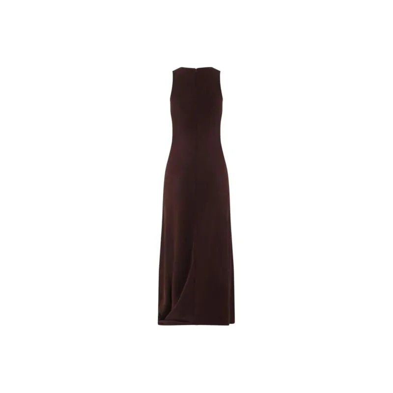 Lemaire Twisted Hem Dress 'Dark Cherry'-1