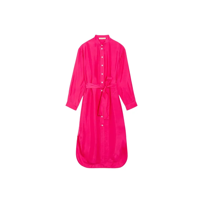 Vanessa Bruno SS24 Long Sleeved Dress Women's Fuchsia-0