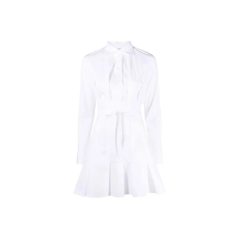Patou Pleat detail Mini Shirtdress-0