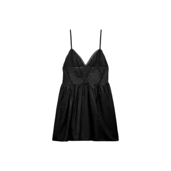 ZARA Slip Dresses Women's Black