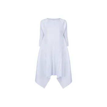 PLEATS PLEASE ISSEY MIYAKE SS24 Long Sleeved Dresses Women's Ice Gray