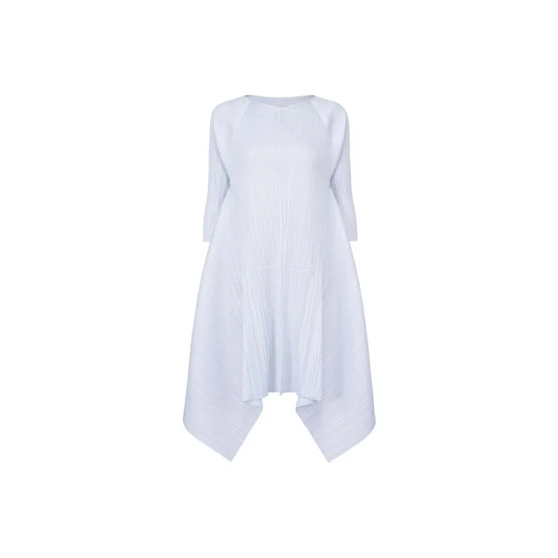 PLEATS PLEASE ISSEY MIYAKE SS24 Long Sleeved Dresses Women's Ice Gray-0