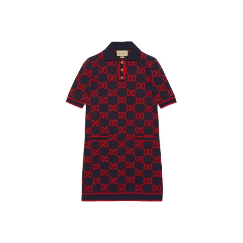 GUCCI SS23 Short Sleeved Dresses Women's Multicolor