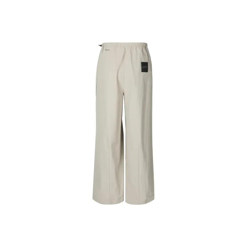 Adidas x NATIONAL GEOGRAPHIC Knitted Sports Pants Women's Light Sesame Gray Brown-0