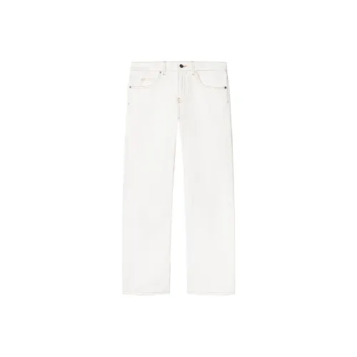 OFF WHITE Contrast stitching Straight leg Jeans