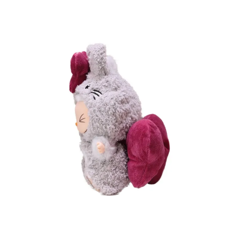 [Modified Doll] POP MART Labubu THE MONSTERS Heartbeat Macaron Collection, Chinchillas Bowknot, Cute Hang Tag Box 15cm-24