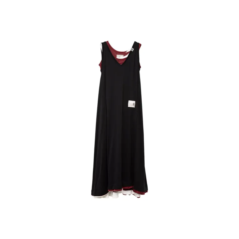Maison Mihara Yasuhiro SS24 Sleeveless Dress Women's Black Red-0