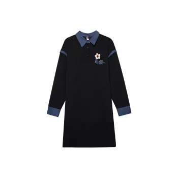 MUGUOGUOMU Long Sleeved Dresses Women's Black