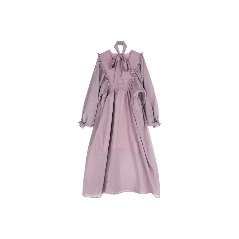 KEAB Long-Sleeved Dresses Women's Purple-0