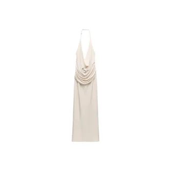 ZARA Slip Dresses Women's Raw White