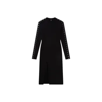 Stella McCartney Slit Detailed Long Sleeve Dress