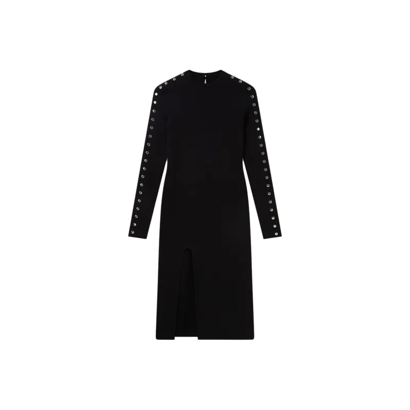 Stella McCartney Slit Detailed Long Sleeve Dress-0