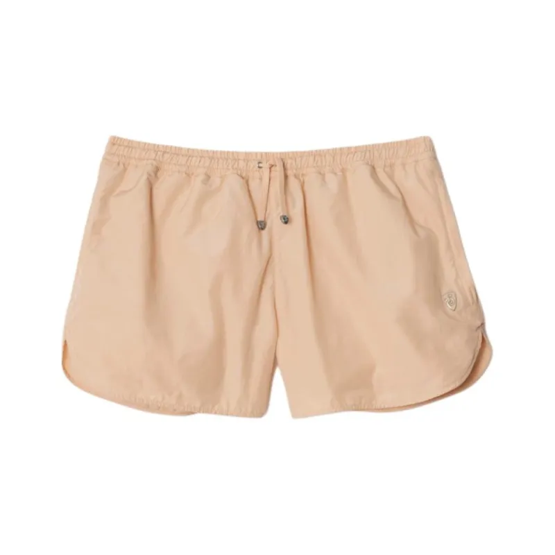 Burberry Logo Plaque Elasticated Waistband Shorts-0