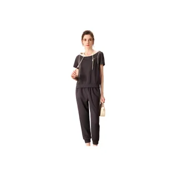 FENHONGMALI Casual Suit Women's Gray