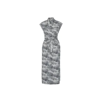 BARBOUR Short Sleeved Dress Women's Black White
