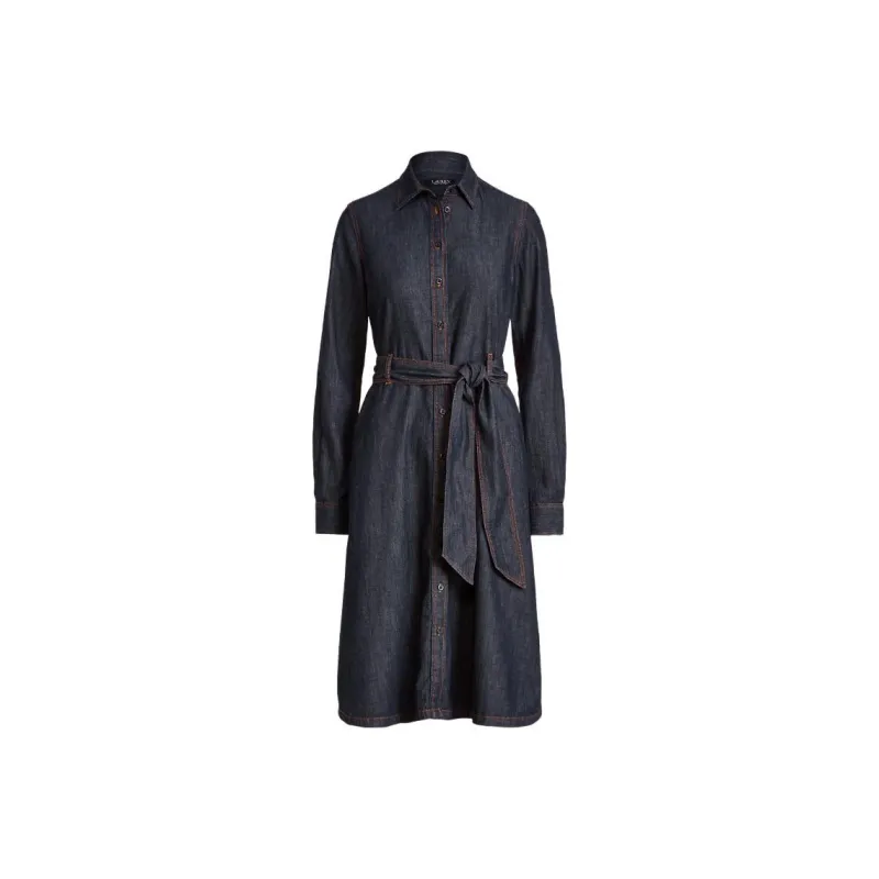 Polo Ralph Lauren Long-Sleeved Dresses Women's Blue-0