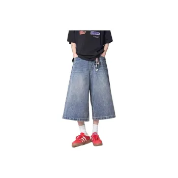 KVIV Denim Shorts Men Blue 