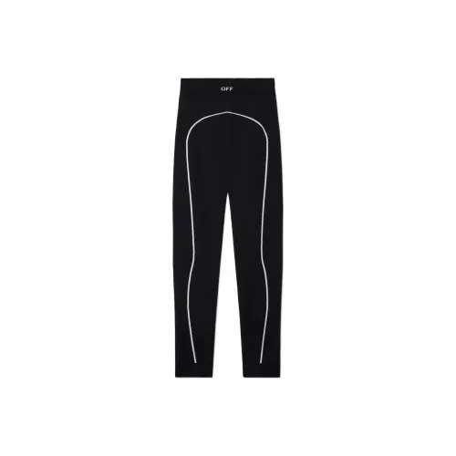 OFF WHITE Off Stamp Seamless Leggings Black/White