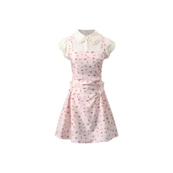 OSQ Short Sleeved Dresses Women's White