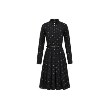 HAZZYS Long-Sleeved Dresses Women's Navy Blue