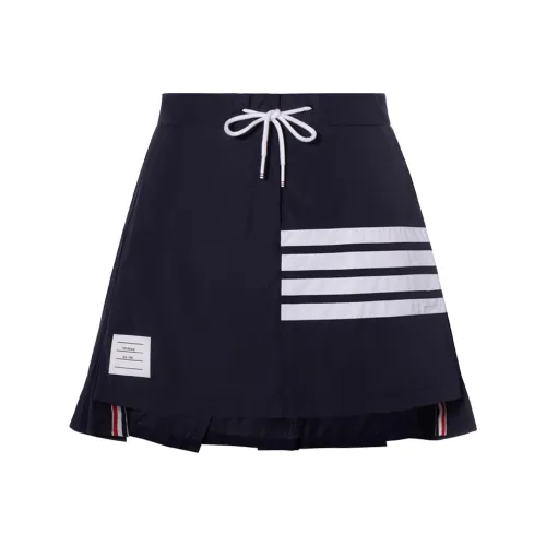 THOM BROWNE Casual Short Skirts Women's Dark Blue