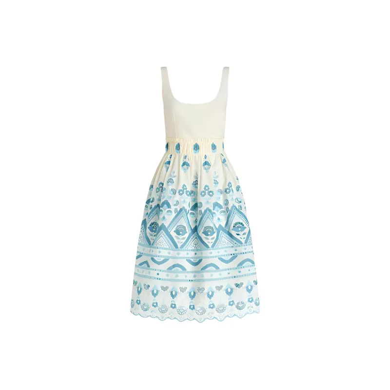 ETRO Broderie Anglaise Flared Dress-0