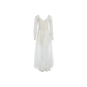Marie Elie Long-Sleeved Dresses Women's White