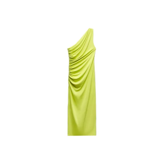 ZARA Sleeveless Dress Women's Lime-0
