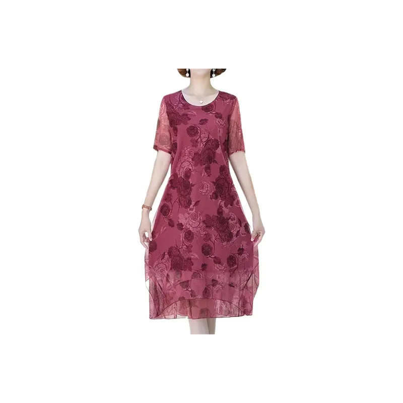Mapping Short Sleeved Dresses Women's-2