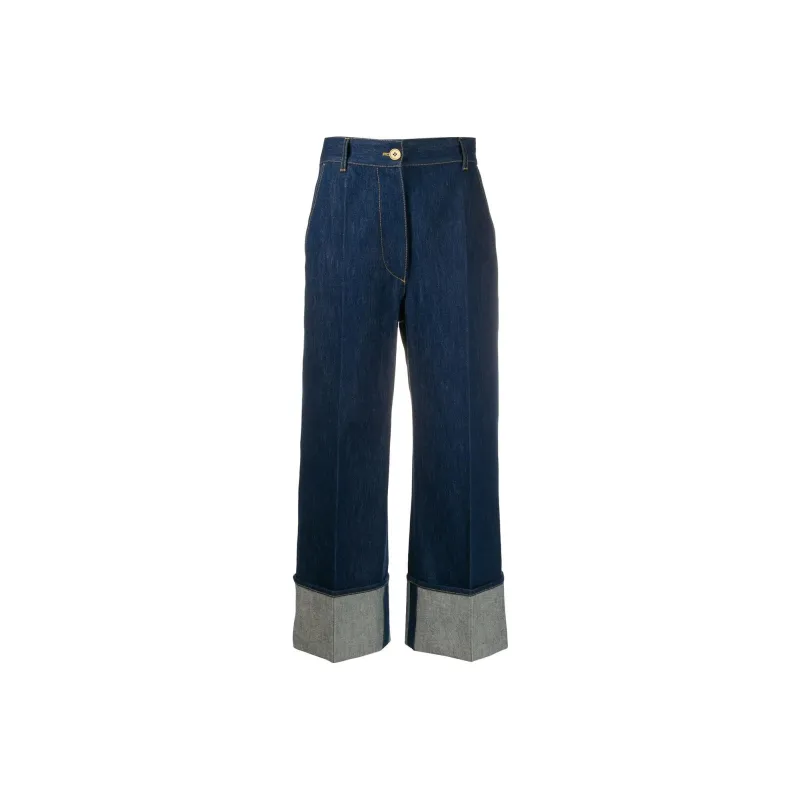 Patou Iconic Cuffed Jeans-0