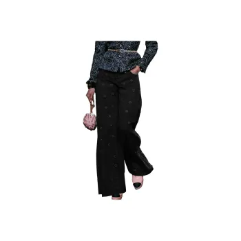 CHANEL Jeans Women's Black